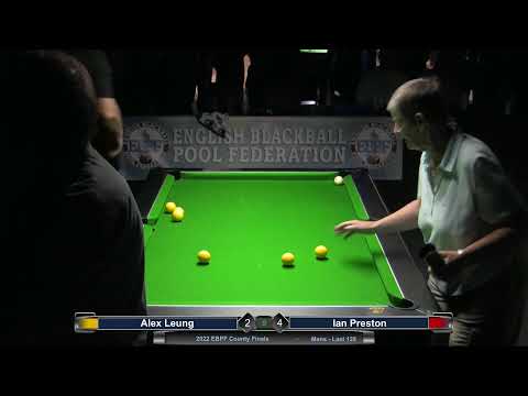 2022 EBPF County Finals -Mens - Last 128 - Alex Leung v Ian Preston