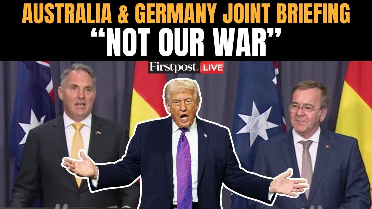 LIVE: German & Australian Defence Ministers Send Strong Message to Trump Amid US Iran War |Firstpost
