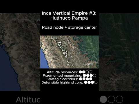 Inca Vertical Empire #3: Huánuco Pampa #history #geography #googleearth