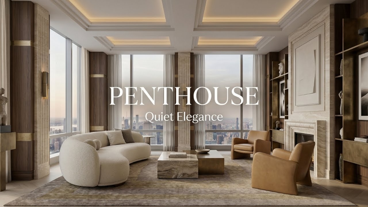 Inside a Luxury Penthouse | Timeless Art Decor Interior & Quiet Elegance