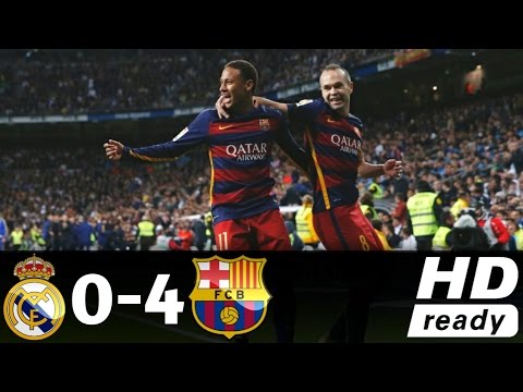 Real Madrid vs Barcelona (0-4) Liga bbva 2016 Full HD