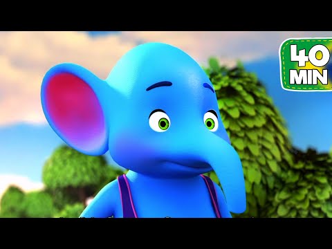 🐘 Aprender a contar até 10 | 🟡Um Elefante Se Balançava | Música Infantil | Canções Populares