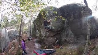 Video thumbnail of Peak Power, 8b+. Fontainebleau