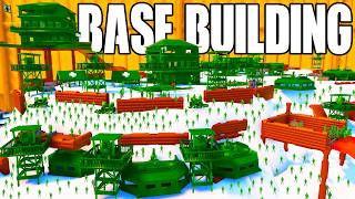 I built an Army Men TUNDRA FORTRESS in NEW Base Building Simulator! - Attack on Toys