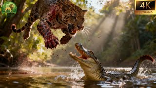 Báo Đốm vs Cá Sấu Caiman | Trận Chiến Sinh Tồn Giữa Rừng Amazon #thegioidongvat | Thế Giới Hoang Dã