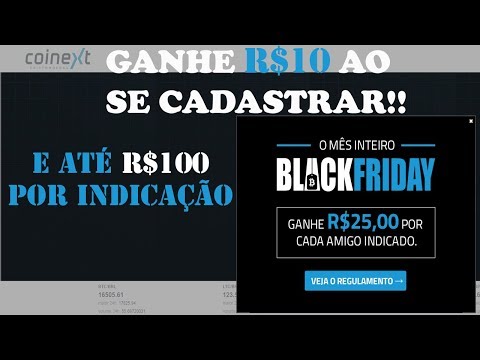 COINEXT pagando R$10 no cadastro e R$25 por cada indicação!