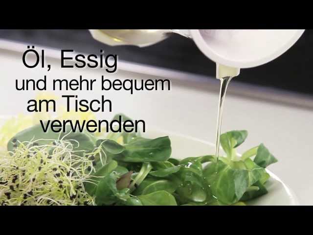 Video teaser for Kuhn Rikon Gewürzmühle & Essig- und Öldispenser Vase (deutsch)