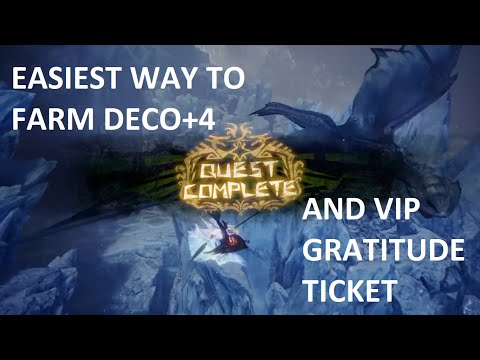 (MHW: Iceborne) How to Farm Fast Decoration +4, VIP Gratitude Ticket in a single quest