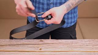 Надійний ремінь для чоловіків з натуральної шкіри Grande Pelle 21464 чорний