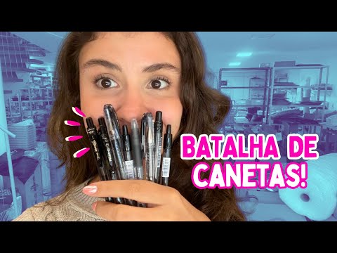 BATALHA DE CANETAS! QUAL CANETA PRETA EM GEL 0.7MM É MELHOR?