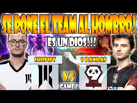 SHOPIFY REBELLION VS 9 PANDAS BO2[GAME 2] MIRACLE VS RAMZES, KIYOTAKA-DREAMLEAGUE SEASON 20 - DOTA 2