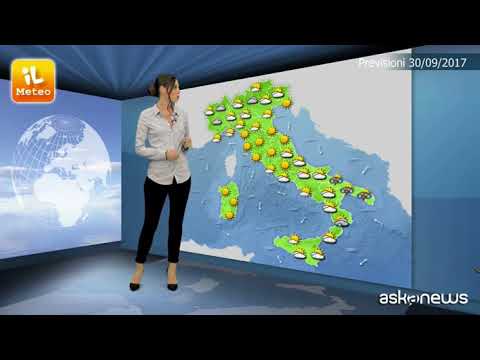 Previsioni meteo per sabato 30 settembre 2017