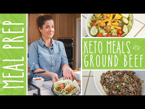Keto Meal Prep | 3 Meals in 15 Minutes with Ground Beef