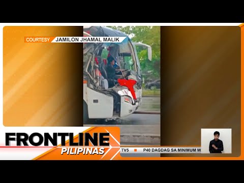 Konduktor, patay matapos tumilapon dahil sa banggaan ng bus, 10-wheeler Frontline Pilipinas