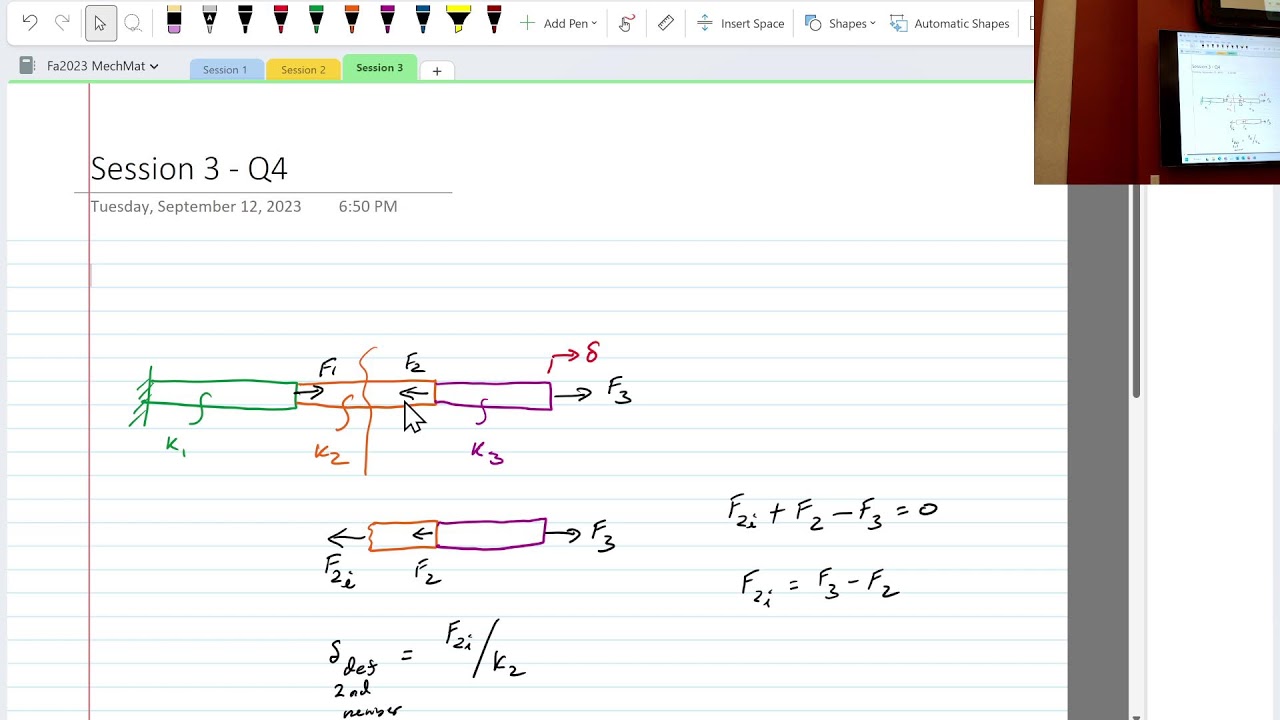 Fa 2023 Live Session 3: Axial Loading