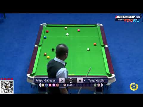 Felipe Gallegos (CHI) VS Yang Xiaojia - World Chinese 8 Ball Masters Tour 2018-2019 Stop 2 Siping