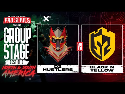 D2 Hustlers vs Black N Yellow Game 1 - BTS Pro Series 9 AM: Group Stage w/ Kmart & ET