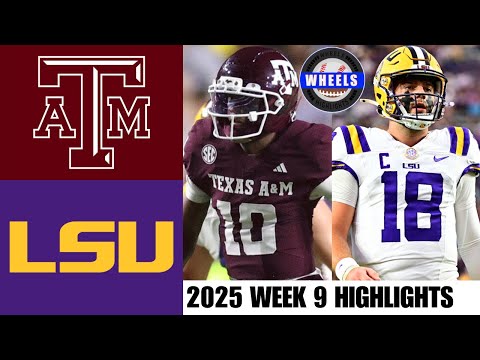 #3 Texas A&M vs #20 LSU | Week 9 | 2025 College Football Highlights