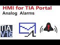 SIMATIC HMI Analog Alarms Tutorial SIEMENS TIA Portal S7 300 S7 1500 TIA Portal V16