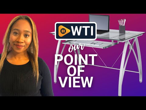 Realspace® Vista 48"" W Glass Computer Desk - WTI product video review