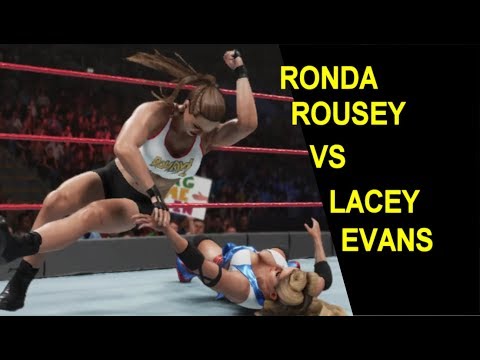 WWE 2K19 Lacey Evans vs Ronda Rousey - Knockout Match