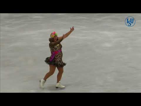 Leigh CARBONE. Oberstdorf 2018. Bronze Ladies III B - Artistic. 14 place