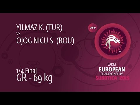 1/4 GR - 69 kg: K. YILMAZ (TUR) df. S. OJOG NICU (ROU), 3-1