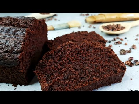 The Best Vegan Gluten-Free & Sugar-Free Chocolate Pound Cake- Vegan Chocolate Aquafaba Cake