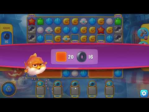 Fishdom 4104 Hard Level - NO BooSTERS