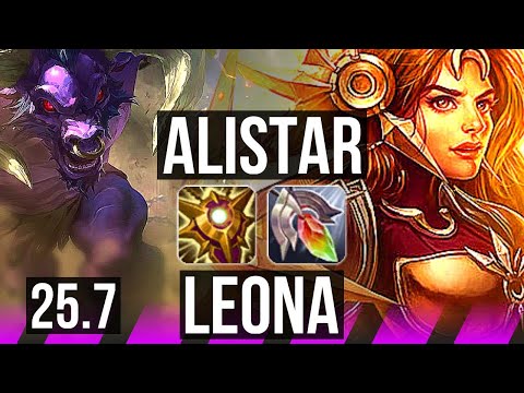 ALISTAR & Xayah vs LEONA & Karthus (SUP) | KR Challenger | 25.7