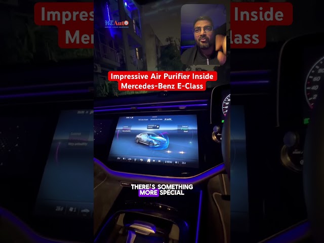 Mercedes-Benz E-Class Air Purifier Is Next Level #automobile