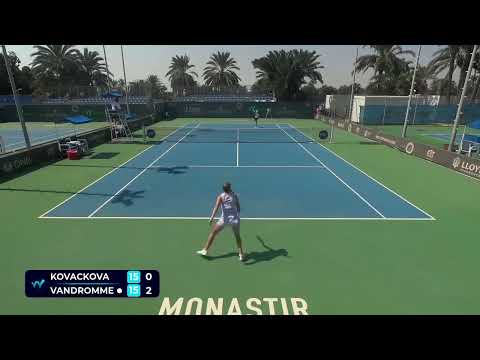 Alena Kovackova [7] (CZE) vs Jeline Vandromme // 2-6 1-6 // W15 Monastir // Final