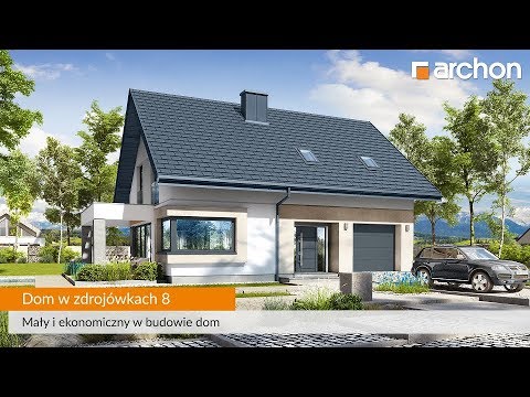 Dom w zdrojówkach 8 - Prosty, nowoczesny, tani w budowie I ARCHON+ Projekty Domów