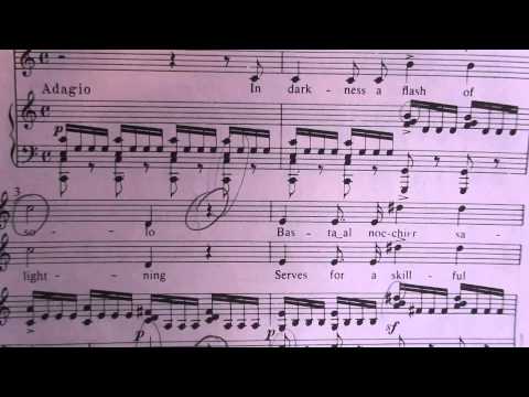 Vaccai Italian Vocal Method    Diction Lesson 6 Fra l'ombre un lampo solo