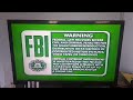 Green FBI Warning 1991 1997 Walt Disney Home Video 1991 Blue Background