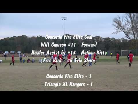 Concorde Fire U17 Elite - All Goals vs. Triangle XL Rangers - 11/11/17