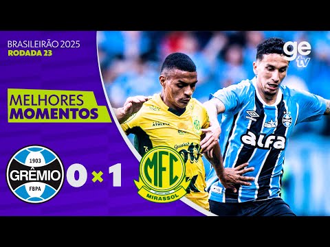 Gols e lances de Grêmio x Mirassol