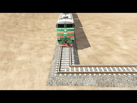 Trains vs 90 Degree Turn – BeamNG.Drive