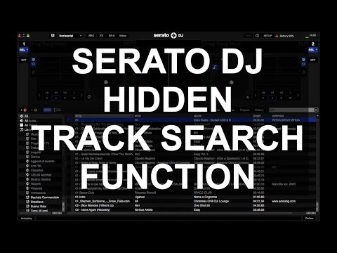 Serato DJ - Hidden Serato DJ Track Search Feature
