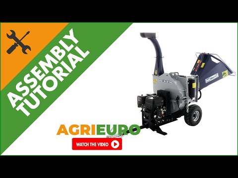 BullMach ZEUS 140 BH-BSE - Towable Petrol Garden Shredder - electric start - Assembly tutorial