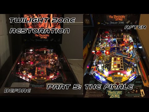 Twilight Zone Pinball Restoration Part 5: The Finale. Mini-Playfield Rebuild, G.I. and Insert LEDs