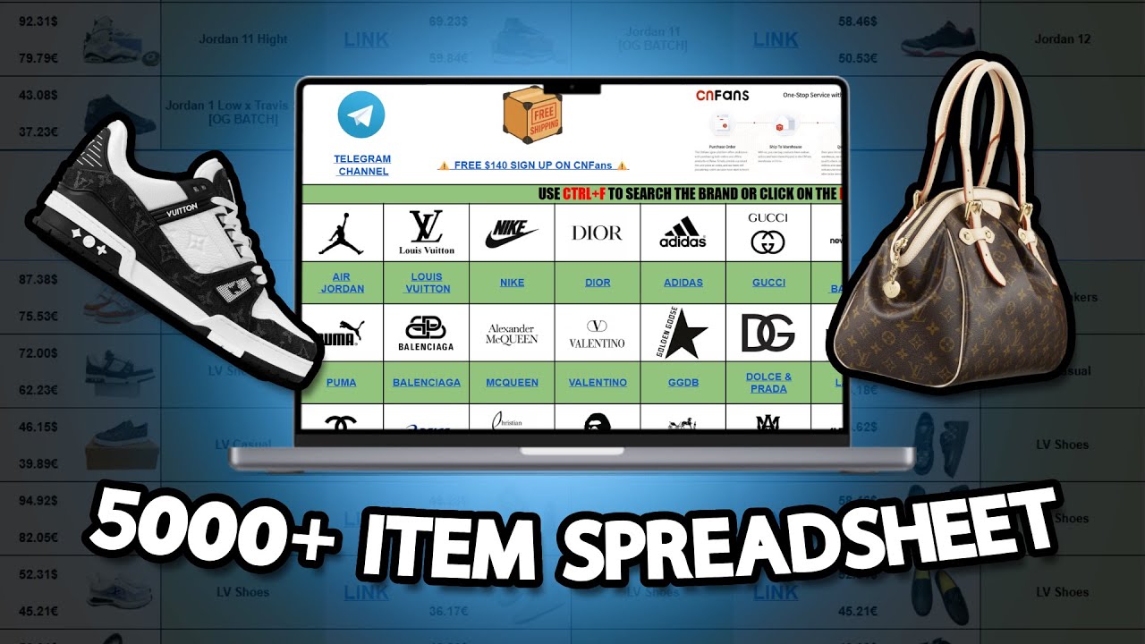UPDATED CNFANS SPREADSHEET (BEST FINDS 2026)