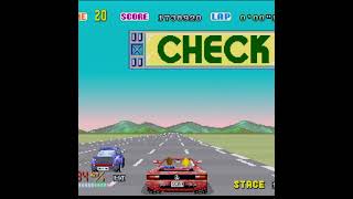 Out Run (real Sega Saturn) 🎵 PASSING BREEZE 🎵 #outrun #sega #verticalvideo