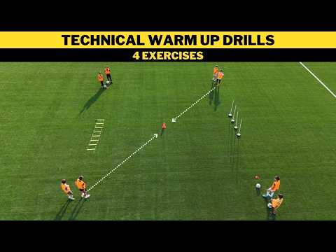 Technical Warm Up Drills | 4 Exercises | Football/Soccer Training thumbnail