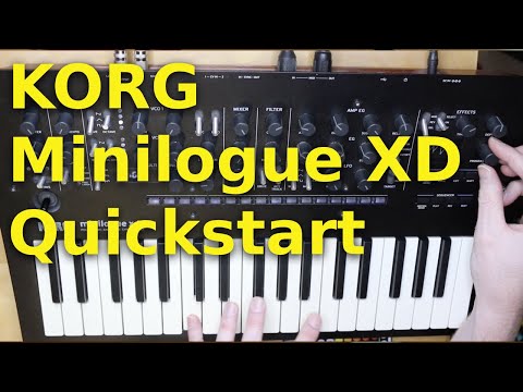 KORG Minilogue XD - Quickstart Guide for beginners