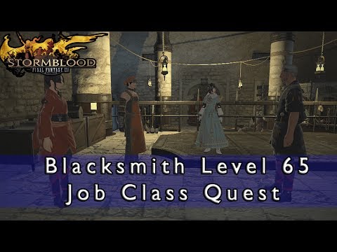 Final Fantasy 14 Stormblood - Blacksmith Level 65 Job Quest