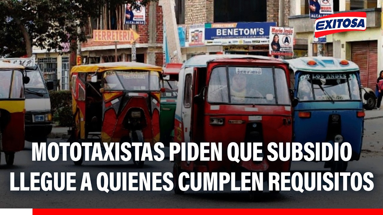 🔴🔵 Mototaxistas piden que subsidio de hasta S/100 llegue a quienes cumplen requisitos
