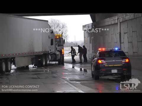 12-01-18 Grand Island, NE - Accidents on I-80 Icy Roads.mp4