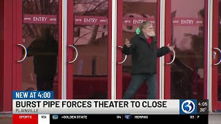Plainville AMC theater closes after pipe bursts during cold snap