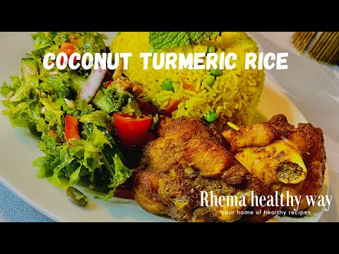 How to prepare Turmeric Coconut Rice||Special Turmeric...